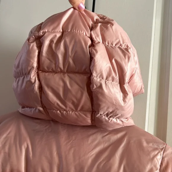 Michael Kors pink Hooded Puffer jacket Girls 14
